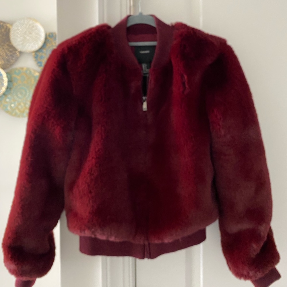 Forever 21 Faux Fur Bomber Jacket - Picture 8 of 12
